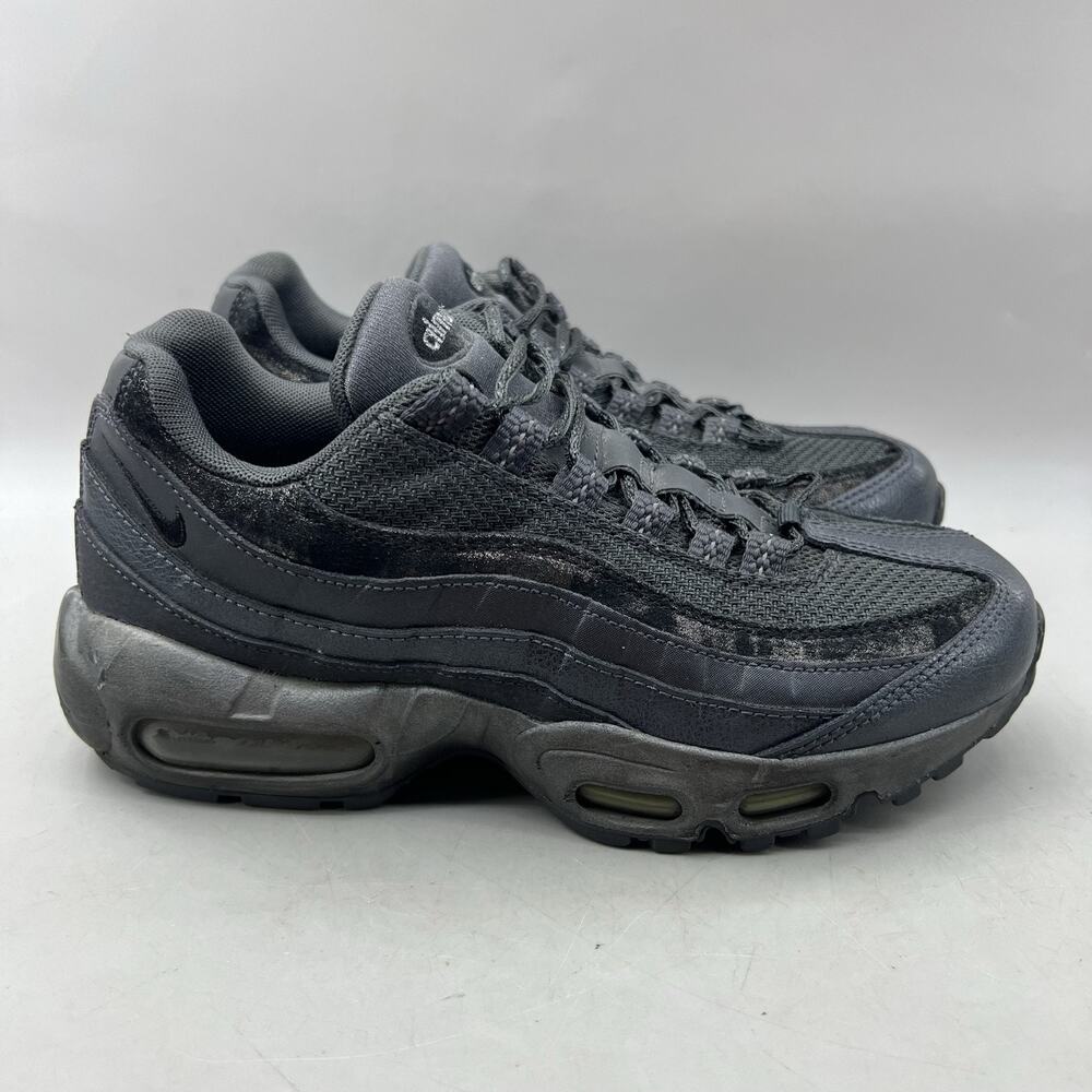 Nike Air Max 95 Premium Running Shoes Women Size 7.5 Black Mesh Comfort Sneakers
